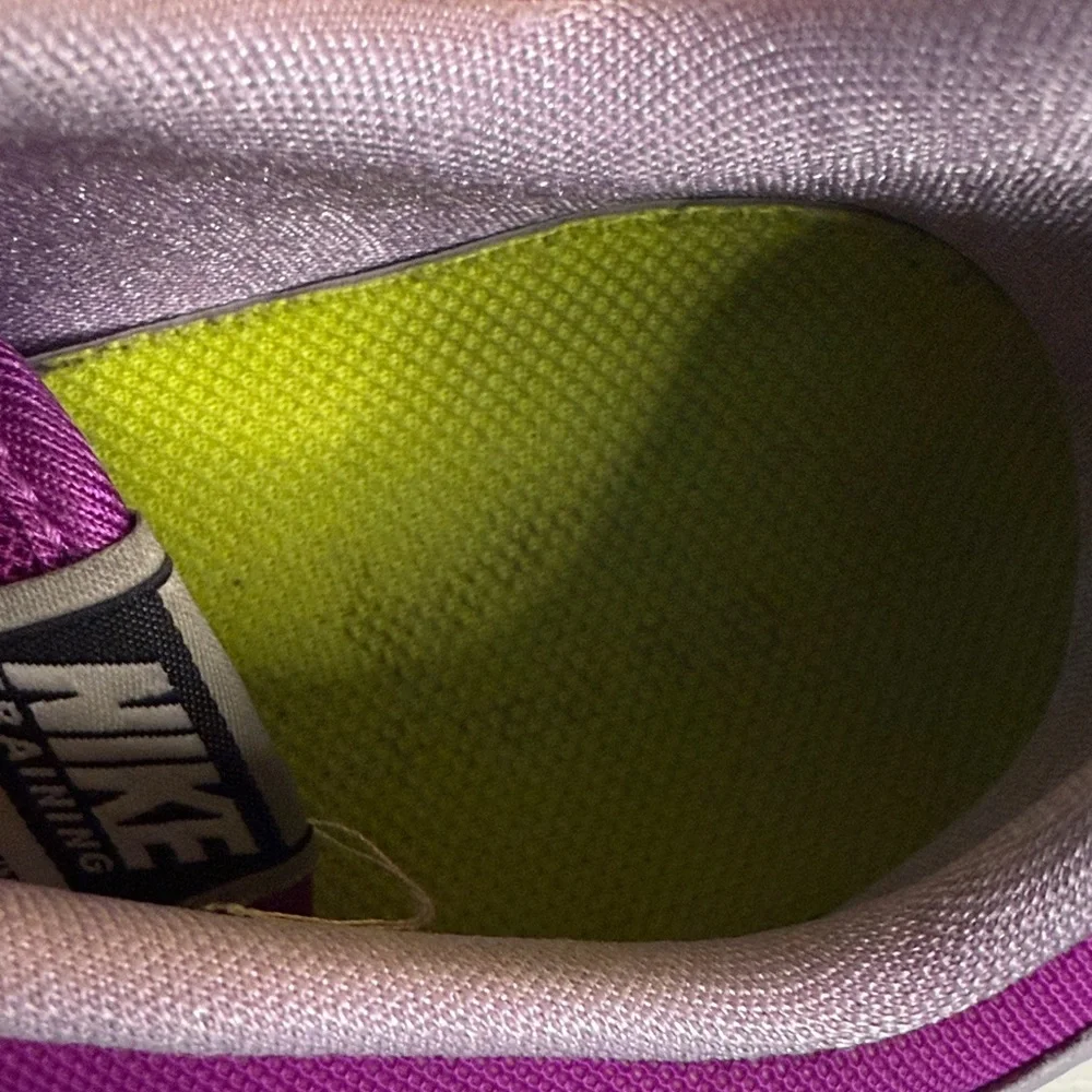 Nike Free Fit 2 Women's Purple Athletic Shoes with Rainbow Laces